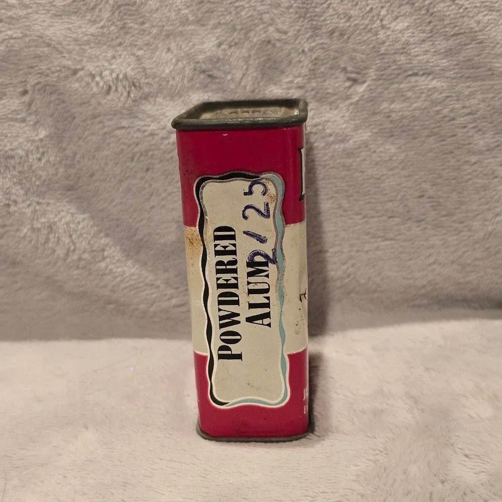 Vintage Forbes Powdered Alum Tin 2 1/2 Oz Jas H Forbes Tea Coffee Co St Louis MO